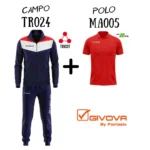 TR024-0412-ΜΠΛΕ/ΚΟΚΚΙΝΟ+MA005-0012-ΚΟΚΚΙΝΟ