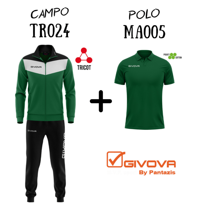 Givova Box Campo TR024 + Polo MA005