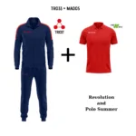 TR033-0412-ΜΠΛΕ/ΚΟΚΚΙΝΟ+MA005-0012-ΚΟΚΚΙΝΟ