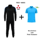 TR033-1002-ΜΑΥΡΟ/ΜΠΛΕ ΡΟΥΑ+MA005-0024-ΤΥΡΚΟΥΑΖ