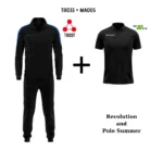 TR033-1002-ΜΑΥΡΟ/ΜΠΛΕ ΡΟΥΑ+MA005-0010-ΜΑΥΡΟ