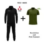 TR033-1003-ΜΑΥΡΟ/ΛΕΥΚΟ+MA005-0051-ΣΤΡΤΙΩΤΙΚΟ ΠΡΑΣΙΝΟ