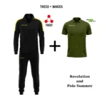 TR033-1007-ΜΑΥΡΟ/ΚΙΤΡΙΝΟ+MA005-0051-ΣΤΡΑΤΙΩΤΙΚΟ ΠΡΑΣΙΝΟ