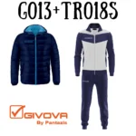 G013-0424-ΜΠΛΕ/ΤΥΡΚΟΥΑΖ+TR018S-0304-ΜΠΛΕ/ΛΕΥΚΟ